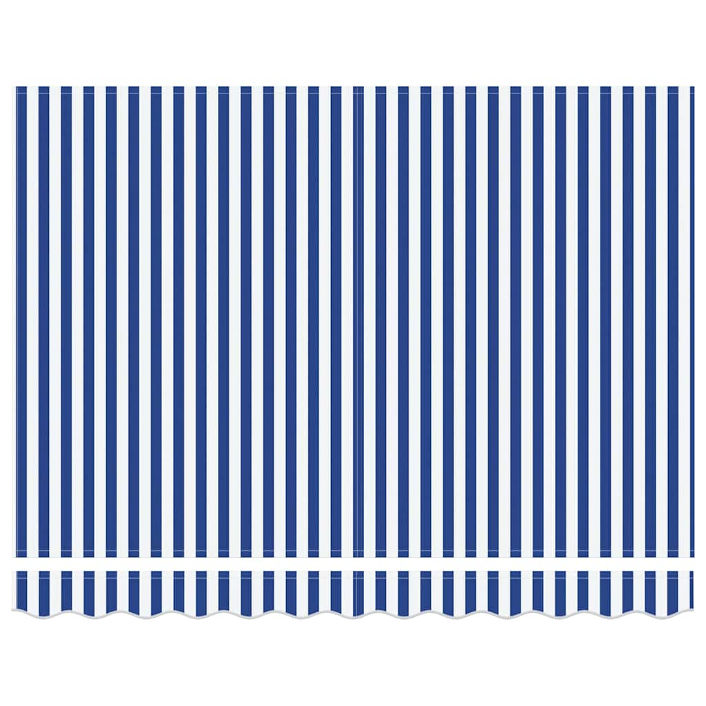 vidaXL Einziehbare Markise Blau und Weiß 300 x 200 cm