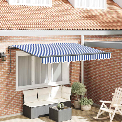vidaXL Einziehbare Markise Blau 300 x 200 cm Stoff