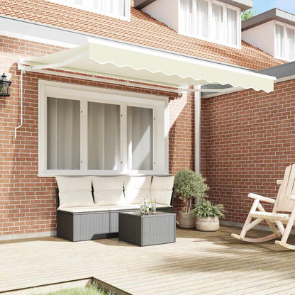 vidaXL Einziehbare Markise Creme 300 x 200 cm Polyester und Metall