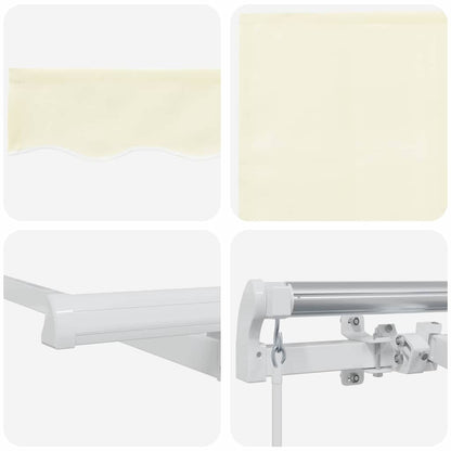 vidaXL Einziehbare Markise Creme 300 x 200 cm Stoff