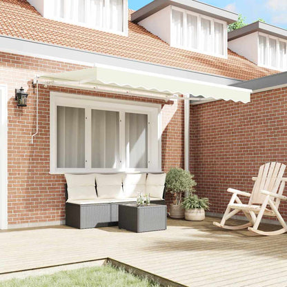 vidaXL Einziehbare Markise Creme 300 x 200 cm Stoff