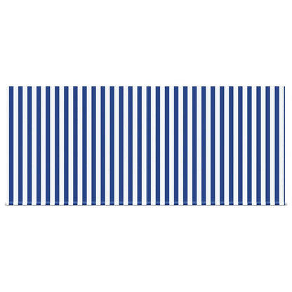 vidaXL Einziehbare Markise Blau und Weiß 300 x 200 cm