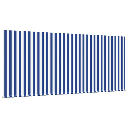 vidaXL Einziehbare Markise Blau und Weiß 300 x 200 cm