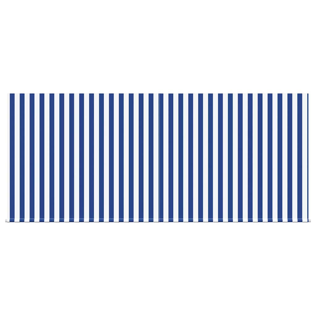 vidaXL Einziehbare Markise Blau und Weiß 300 x 200 cm