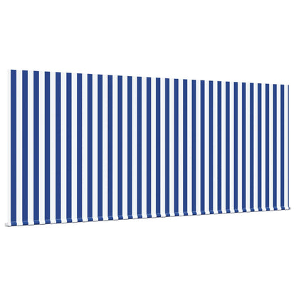 vidaXL Einziehbare Markise Blau und Weiß 300 x 200 cm