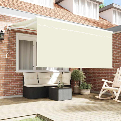 vidaXL Einziehbare Markise Creme 300 x 200 cm Polyester und Aluminium