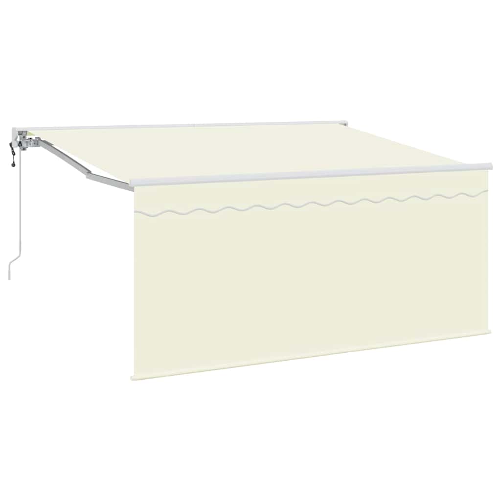 vidaXL Einziehbare Markise Creme 300 x 200 cm Polyester und Aluminium