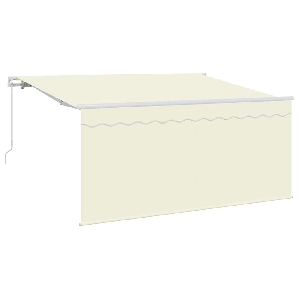 vidaXL Einziehbare Markise Creme 300 x 200 cm Polyester und Aluminium