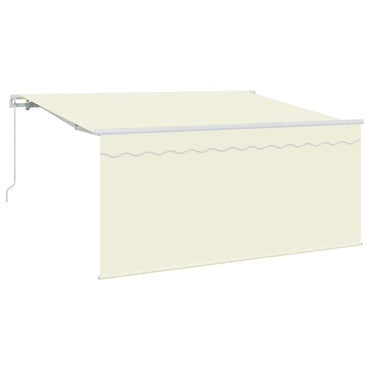 vidaXL Einziehbare Markise Creme 300 x 200 cm Polyester und Aluminium