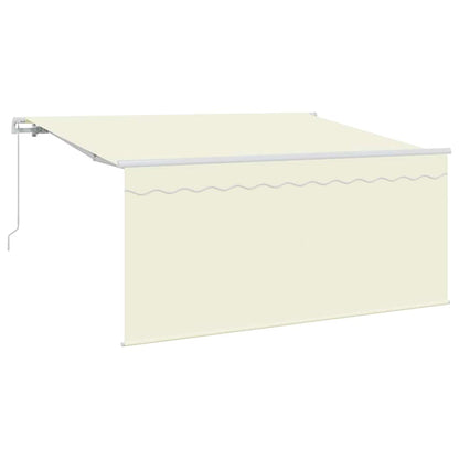 vidaXL Einziehbare Markise Creme 300 x 200 cm Polyester und Aluminium