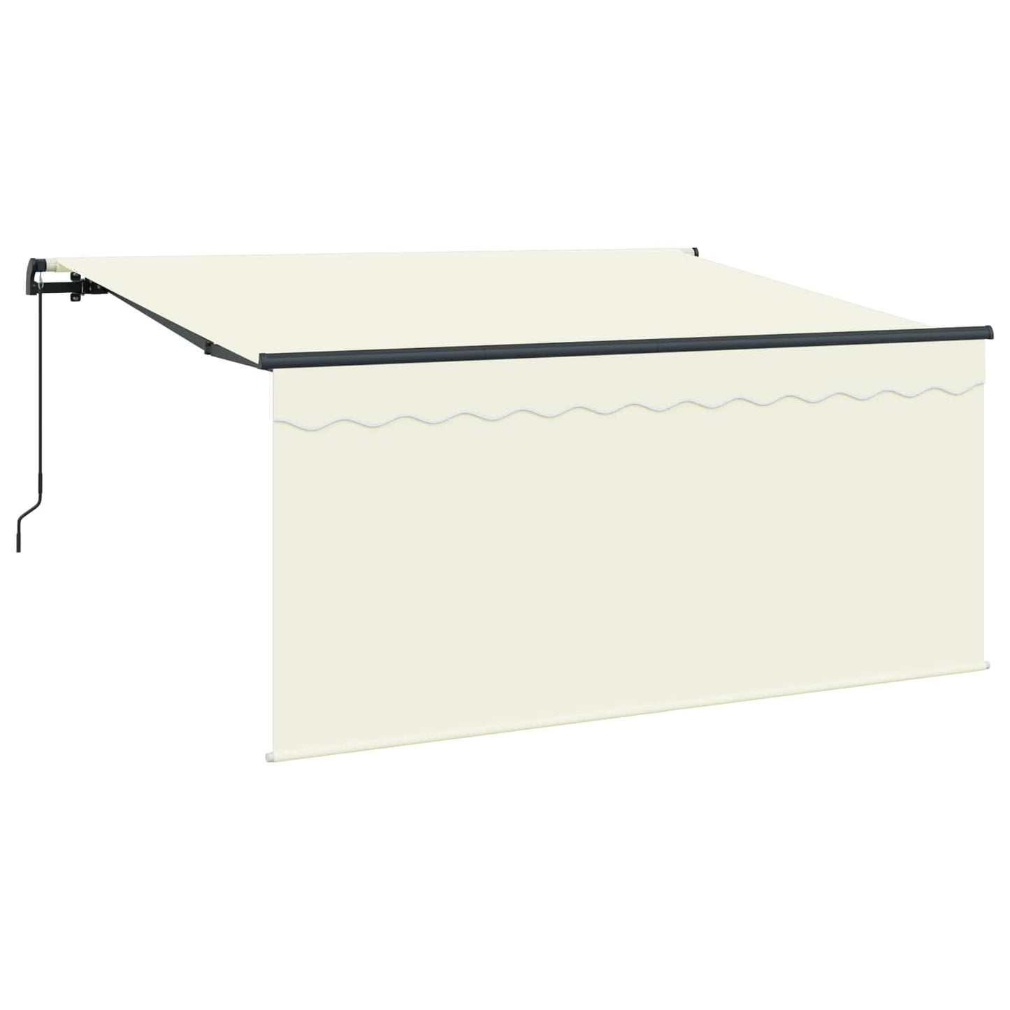 vidaXL Einziehbare Markise Creme 300 x 200 cm Polyester und Aluminium