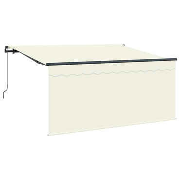 vidaXL Einziehbare Markise Creme 300 x 200 cm Polyester und Aluminium