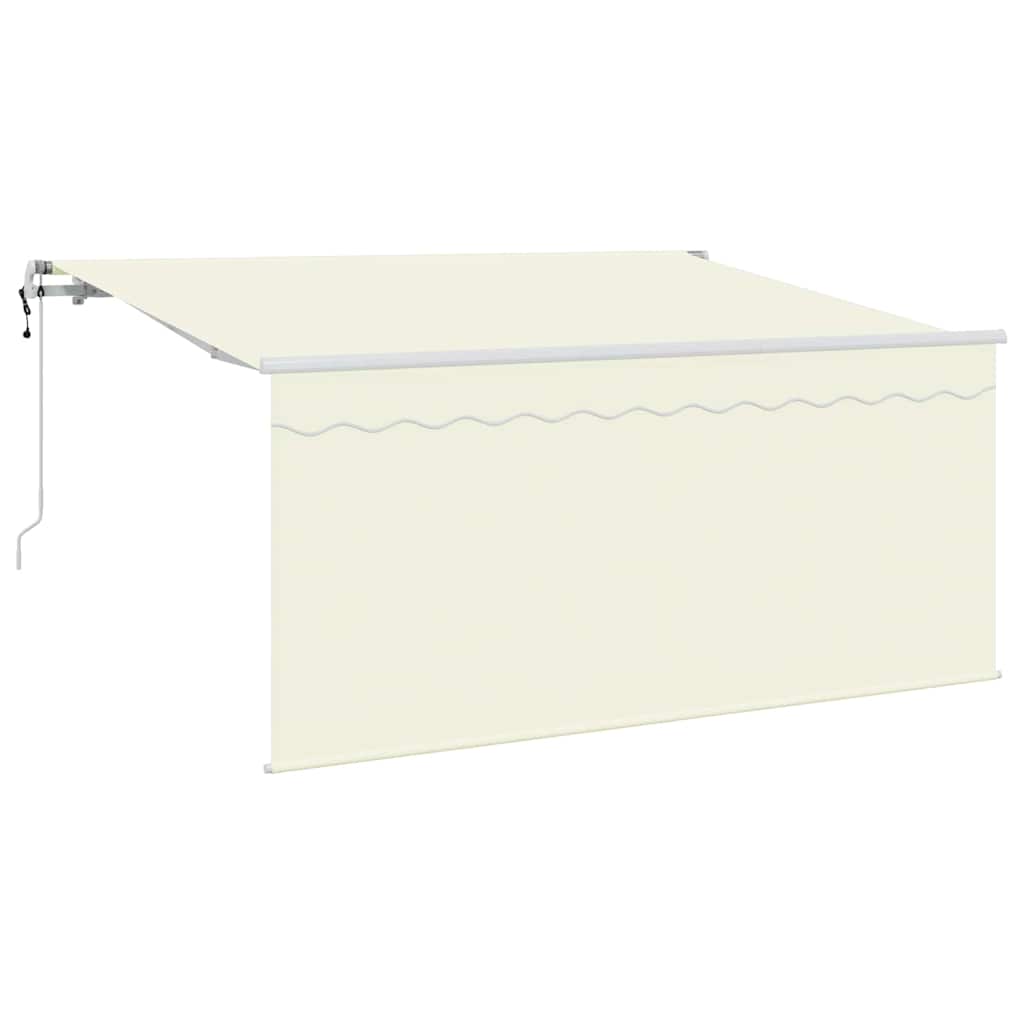 vidaXL Einziehbare Markise Creme 300 x 200 cm Polyester und Aluminium