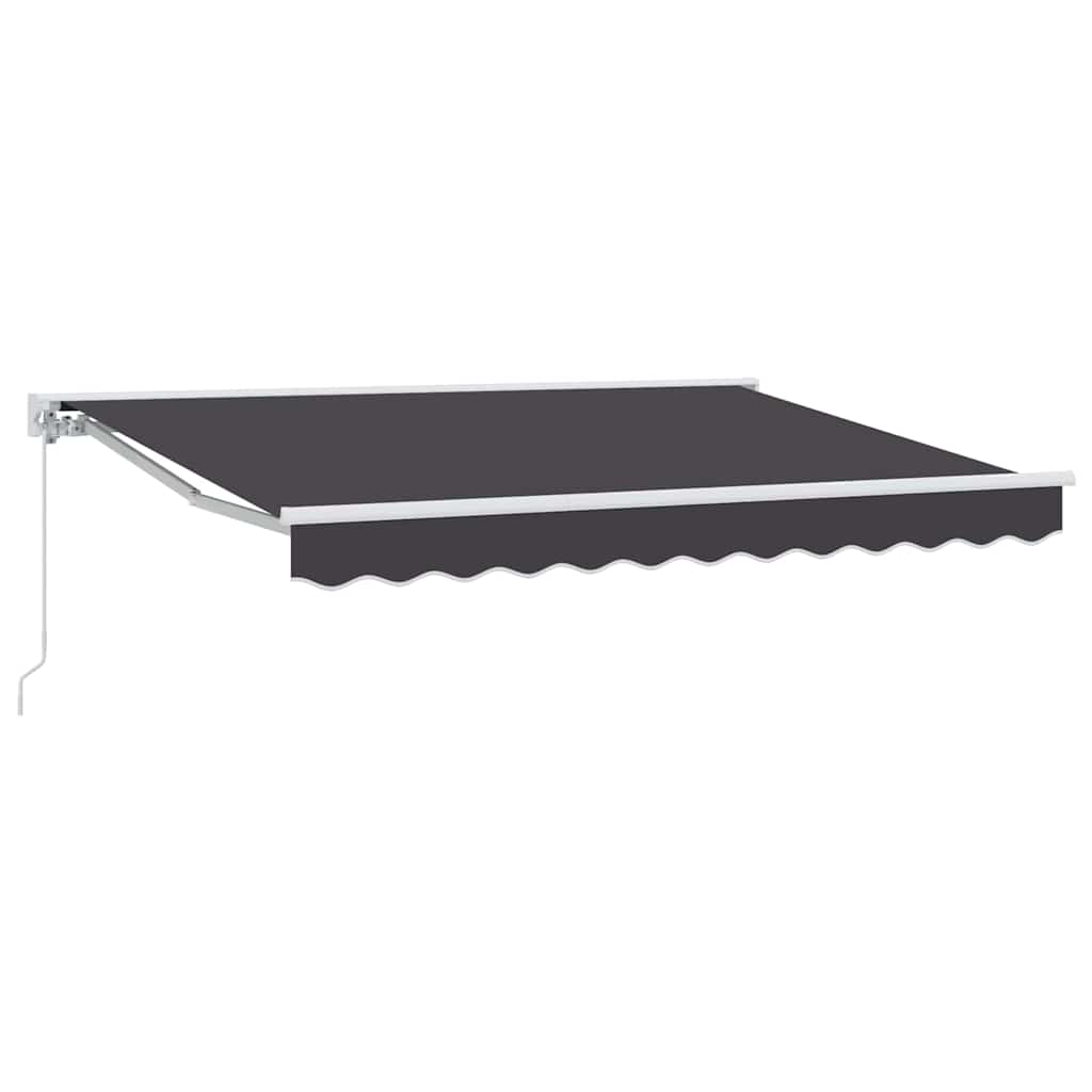 vidaXL Einziehbare Markise Anthrazit 300 x 200 cm Polyester und Metall
