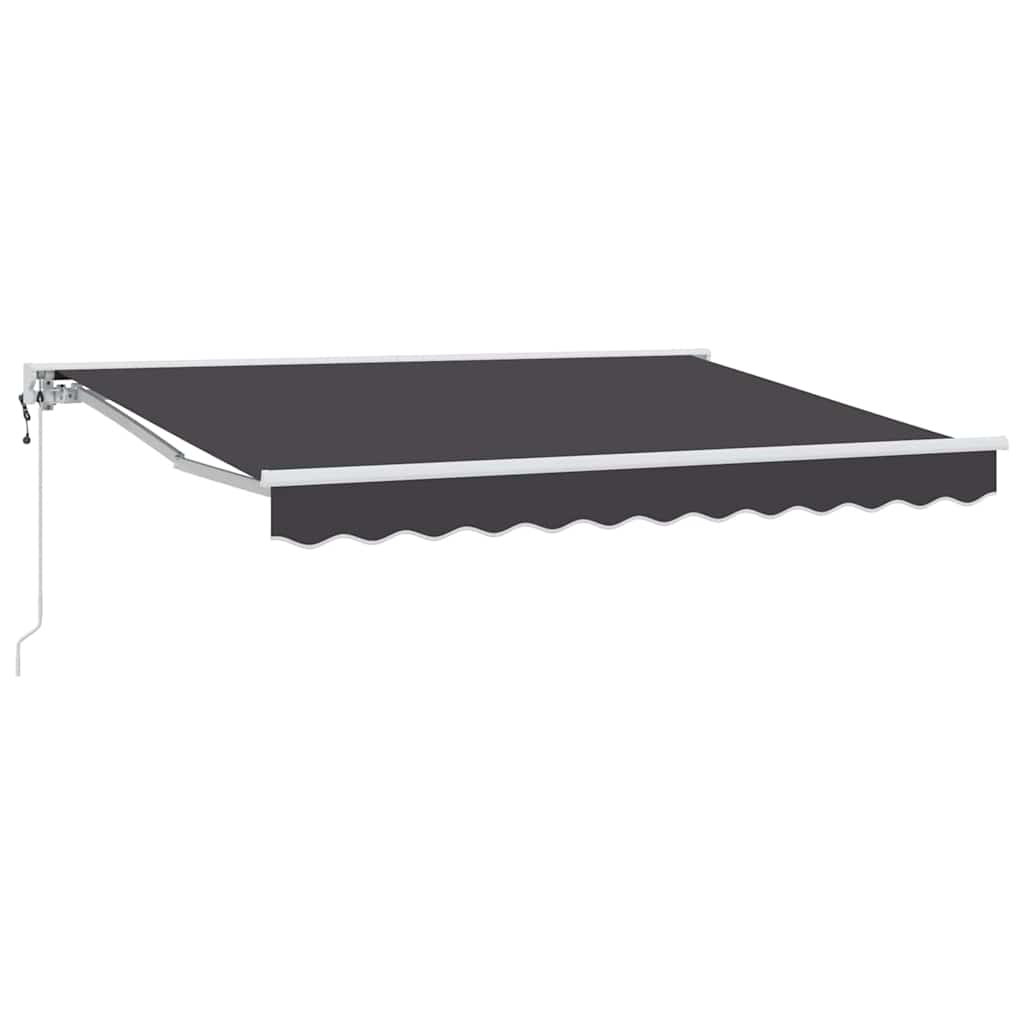 vidaXL Einziehbare Markise Anthrazit 300 x 200 cm Polyester und Metall