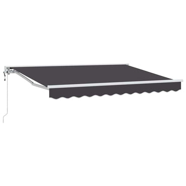 vidaXL Einziehbare Markise Anthrazit 300 x 200 cm Polyester und Metall