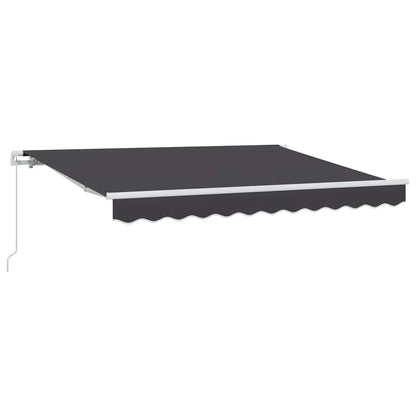 vidaXL Einziehbare Markise Anthrazit 300 x 200 cm Stoff