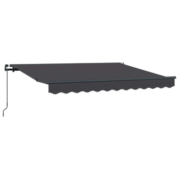 vidaXL Einziehbare Markise Anthrazit 300 x 200 cm Stoff