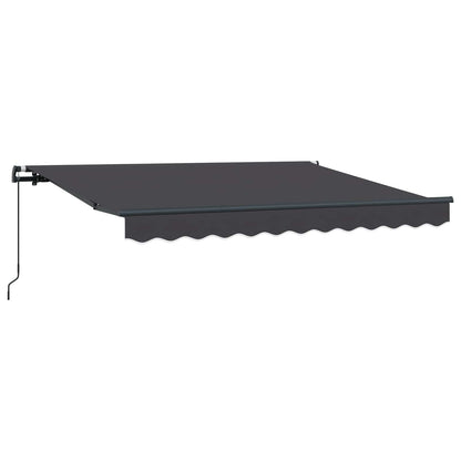 vidaXL Einziehbare Markise Anthrazit 300 x 200 cm Stoff