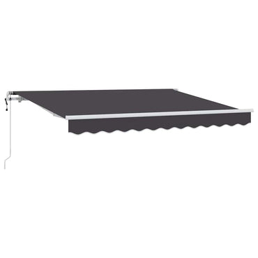 vidaXL Einziehbare Markise Anthrazit 300 x 200 cm Stoff