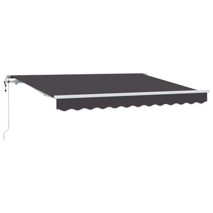 vidaXL Einziehbare Markise Anthrazit 300 x 200 cm Stoff