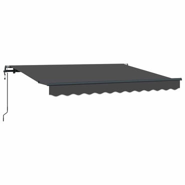 vidaXL Einziehbare Markise Anthrazit 300 x 200 cm Stoff