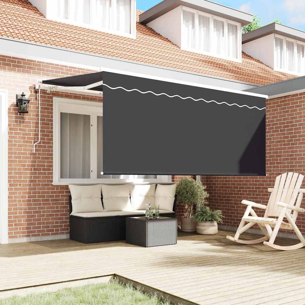 vidaXL Einziehbare Markise Anthrazit 300 x 200 cm