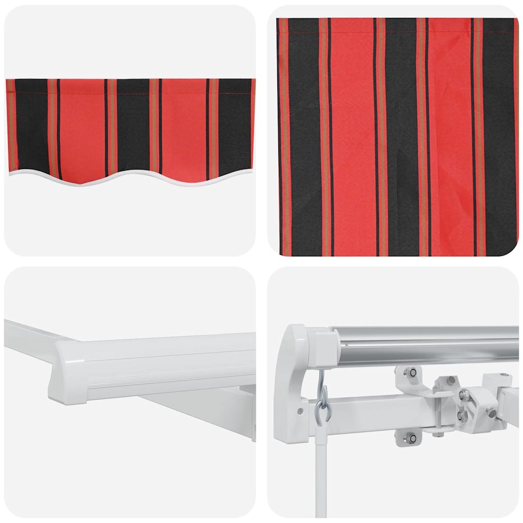 vidaXL Einziehbare Markise Mehrfarbig 300 x 200 cm