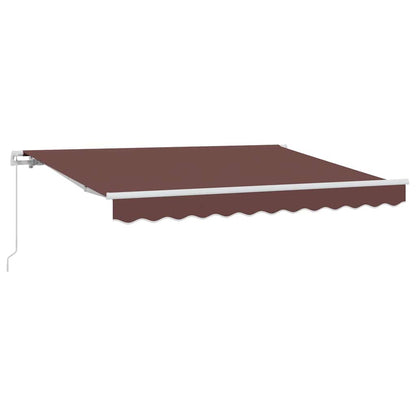 vidaXL Einziehbare Markise Braun 300 x 200 cm Polyester und Aluminium