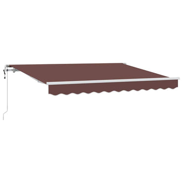 vidaXL Einziehbare Markise Braun 300 x 200 cm Polyester und Aluminium