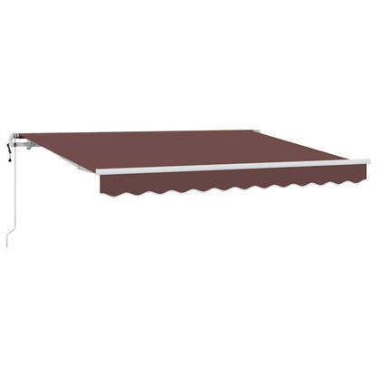 vidaXL Einziehbare Markise Braun 300 x 200 cm Polyester und Aluminium