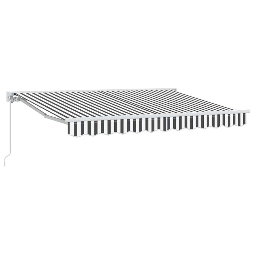 vidaXL Markise Anthrazit und Weiß 300x200 cm Stoff