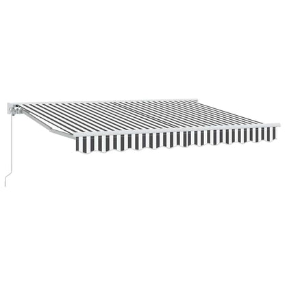 vidaXL Markise Anthrazit und Weiß 300x200 cm Stoff