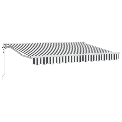 vidaXL Markise Anthrazit und Weiß 300x200 cm Stoff