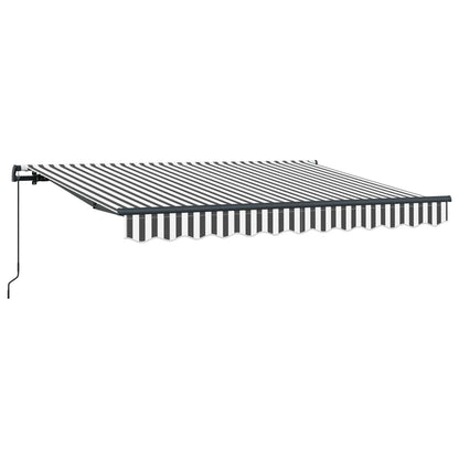 vidaXL Auvent rétractable anthracite et blanc 300 x 200 cm