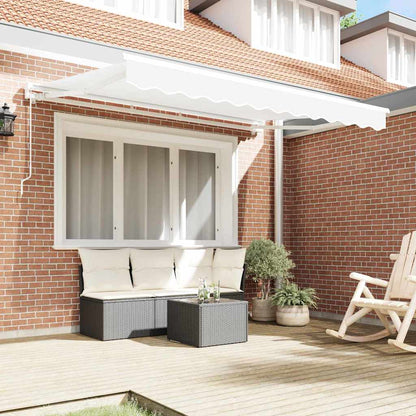 vidaXL Einziehbare Markise Weiß 300x200 cm Stoff