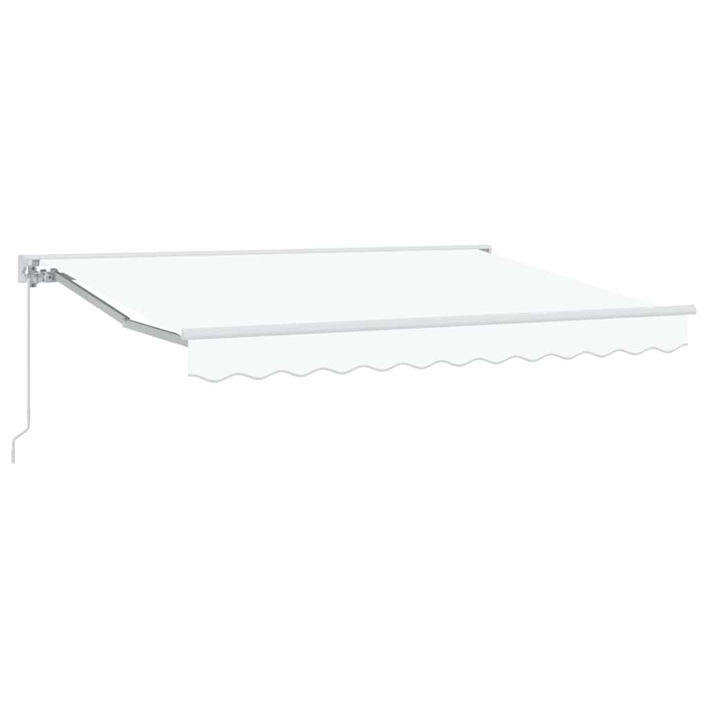 vidaXL Einziehbare Markise Weiß 300x200 cm Stoff