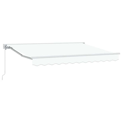 vidaXL Einziehbare Markise Weiß 300x200 cm Stoff