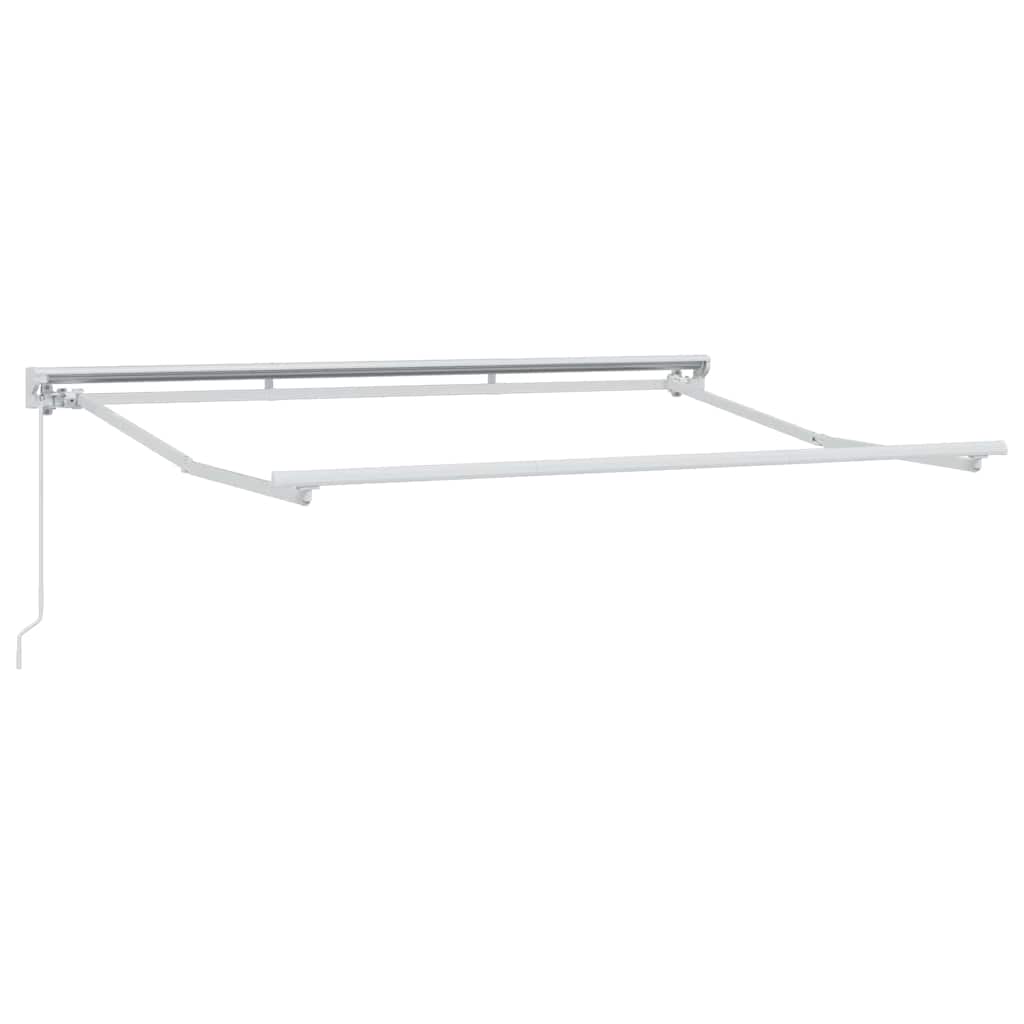 vidaXL Einziehbare Markise Weiß 300x200 cm Stoff