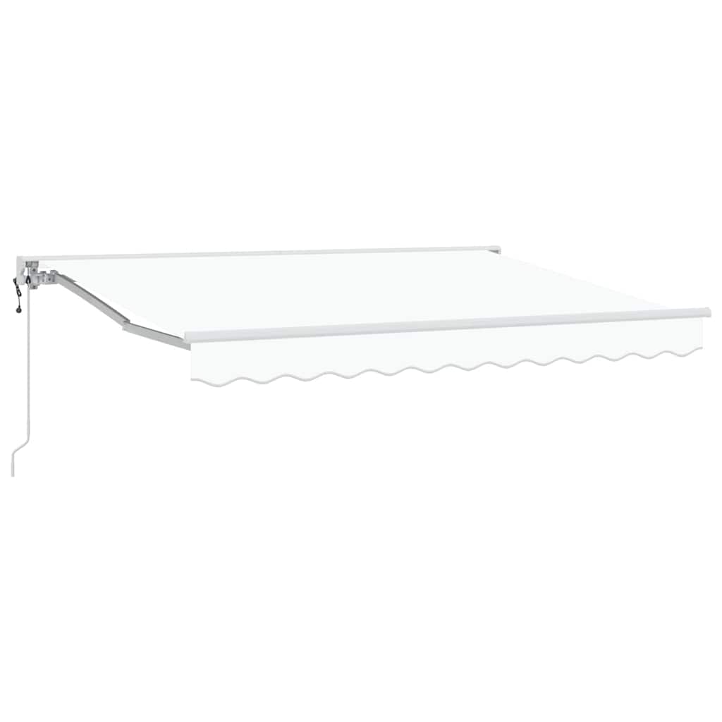 vidaXL Einziehbare Markise Weiß 300x200 cm Stoff