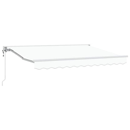 vidaXL Einziehbare Markise Weiß 300x200 cm Stoff