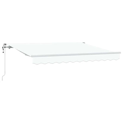 vidaXL Einziehbare Markise Weiß 300 x 200 cm Polyester und Aluminium