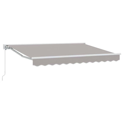 vidaXL Einziehbare Markise Hellgrau 300x200 cm Stoff