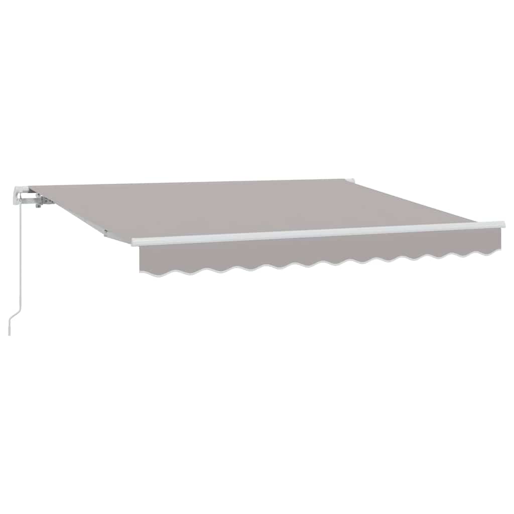 vidaXL Einziehbare Markise Hellgrau 300 x 200 cm