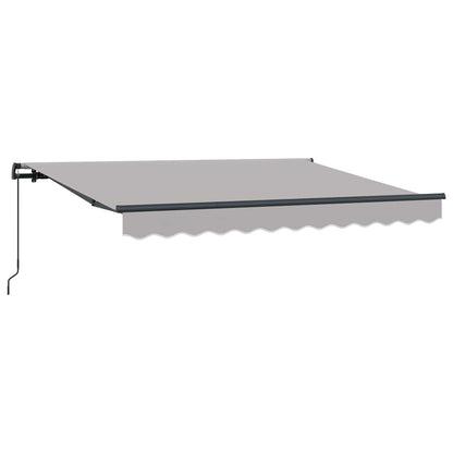 vidaXL Einziehbare Markise Hellgrau 300 x 200 cm