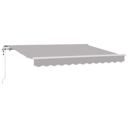 vidaXL Einziehbare Markise Hellgrau 300 x 200 cm