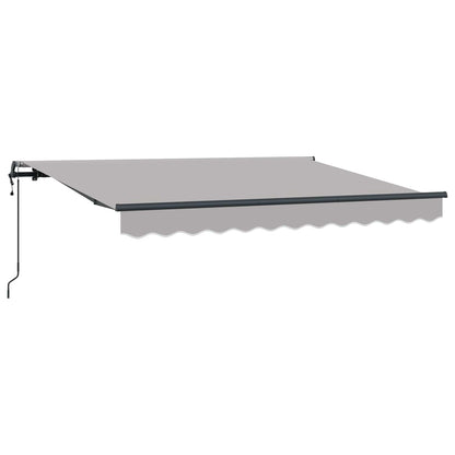 vidaXL Einziehbare Markise Hellgrau 300 x 200 cm