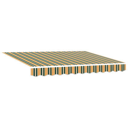 vidaXL Einziehbare Markise Grün und Gelb 300 x 200 cm
