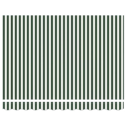 vidaXL Einziehbare Markise Grün und Weiß 300 x 200 cm