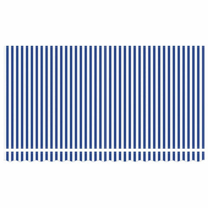 vidaXL Auvent Rétractable Bleu et Blanc 350x200 cm Tissu